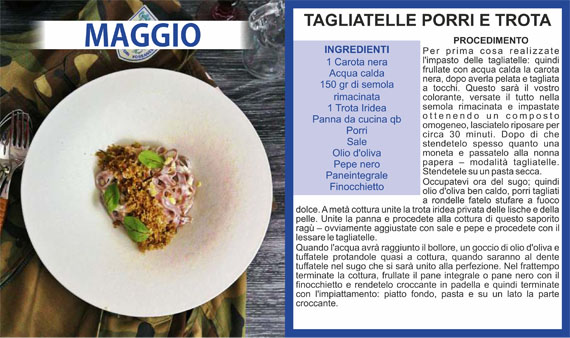 Ricetta_tagliatelle_porri e trota